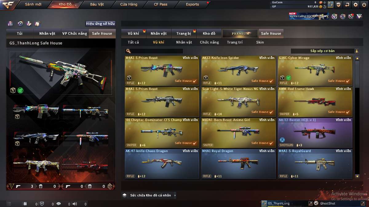 shop acc cf uy tin gia re